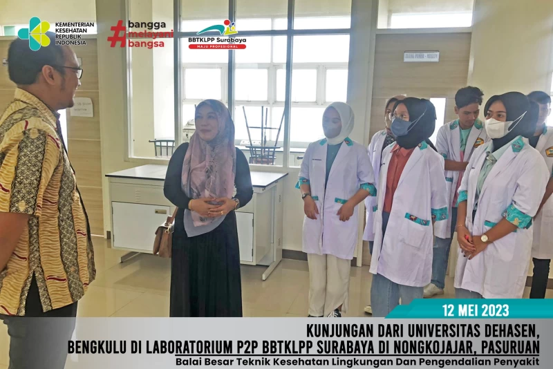 Kunjungan dari Universitas Dehasen, Bengkulu di Laboratorium P2P BBTKLPP Surabaya di Nongkojajar, Pasuruan